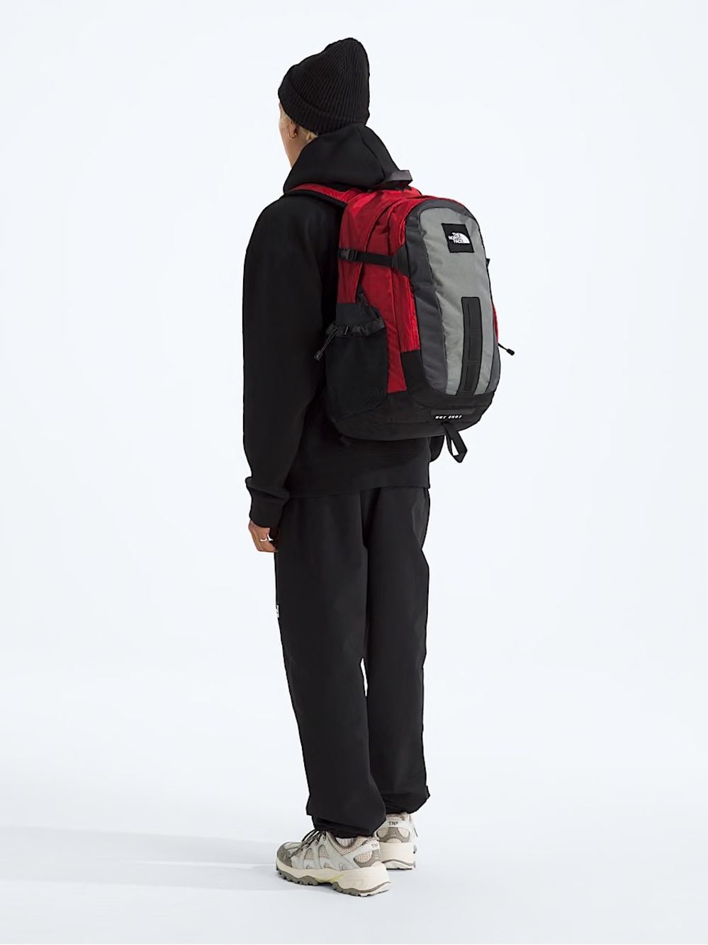 NWT The North Face Hot Shot SE Backpack- TNF Red/Zinc Grey